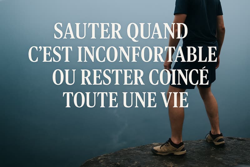 Sauter quand c'est inconfortable, ou rester coincé toute une vie