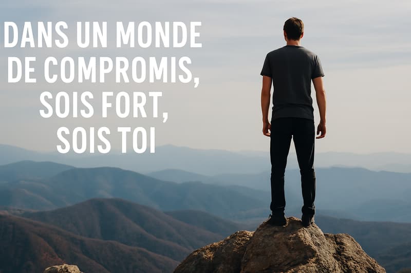 Sois fort. Sois toi. Même quand c'est dur.