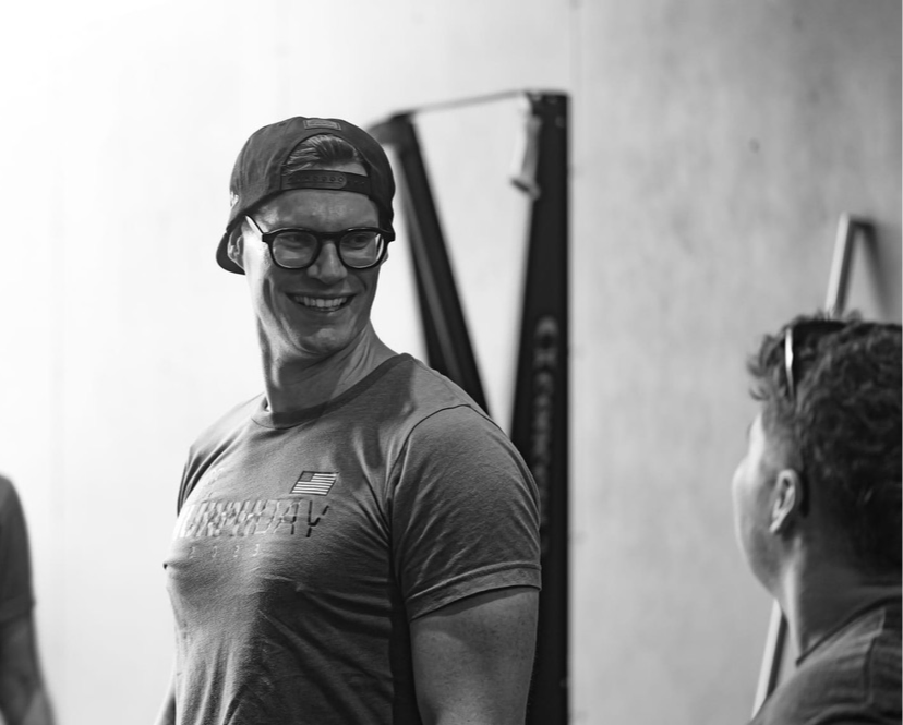 Matthieu Vanderkelen à l’entraînement en salle